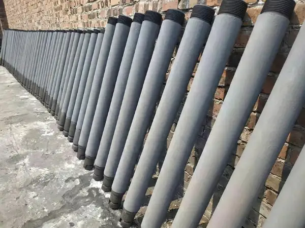 graphite rotor for molten metal degassing in metal processing plants