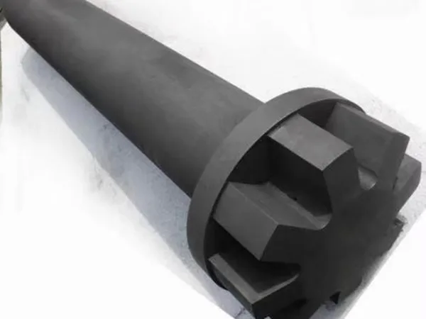 graphite rotor manufactured for industrial metal refining applications