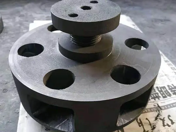 heavy duty graphite rotor for large scale metal processing plants